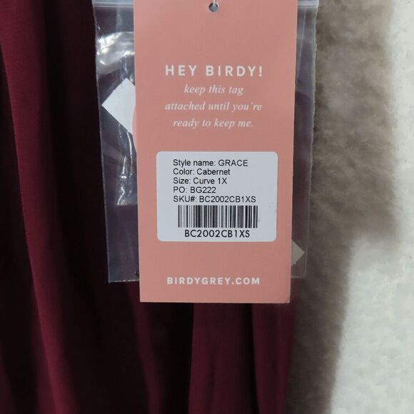 Birdy Grey Cabernet Chiffon Grace Convertible Curve 1X - Picture 3 of 7